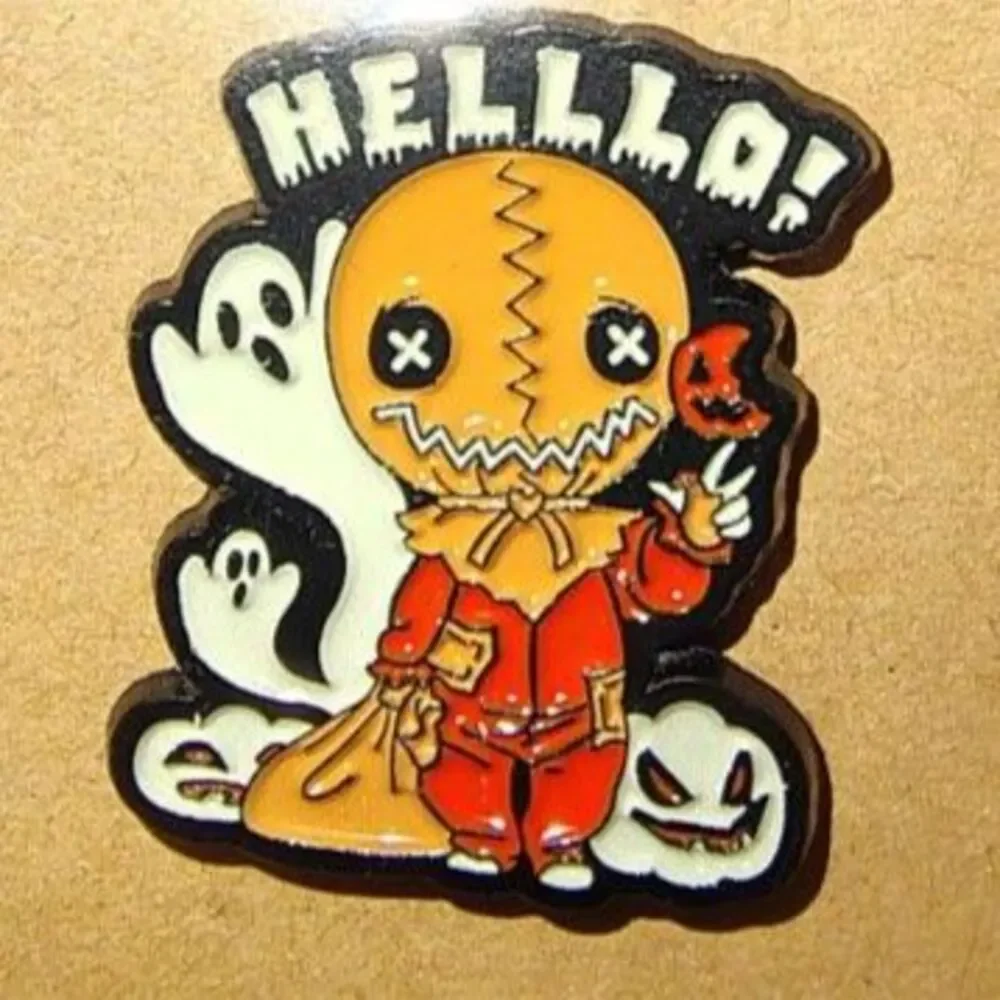 Trick r Treat Sam Helllo Enamel Pin - Spooky Horror Movie Collectible